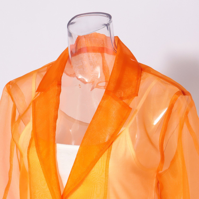 SHEER JACKET　 詳細画像 オレンジ 6