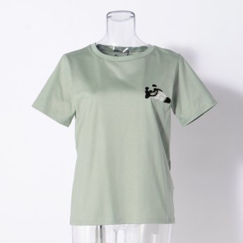 T-SHIRT with SAILOR COLLAR KNIT　カットソー 詳細画像