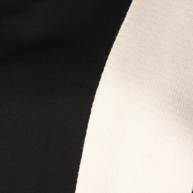 T-SHIRT with SAILOR COLLAR KNIT　カットソー 詳細画像 ブラック 3