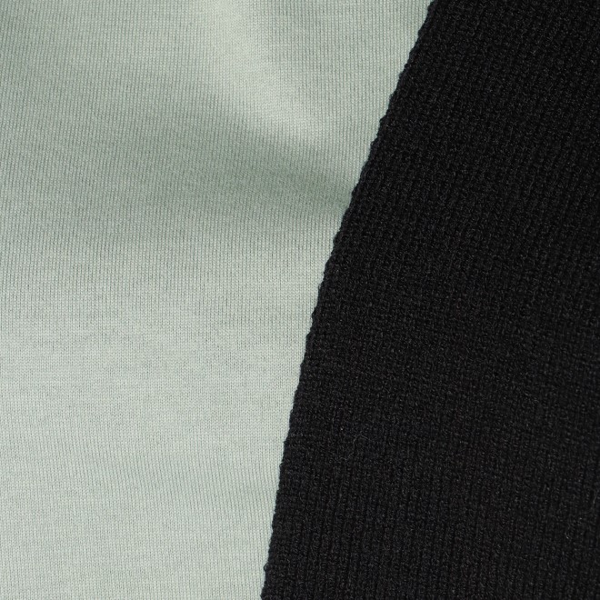 T-SHIRT with SAILOR COLLAR KNIT　カットソー 詳細画像 グリーン 7