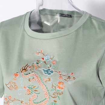 アウトレット特売 F649 VIVIENNE TAM 龍ドラゴン 刺繡 Ｔシャツ