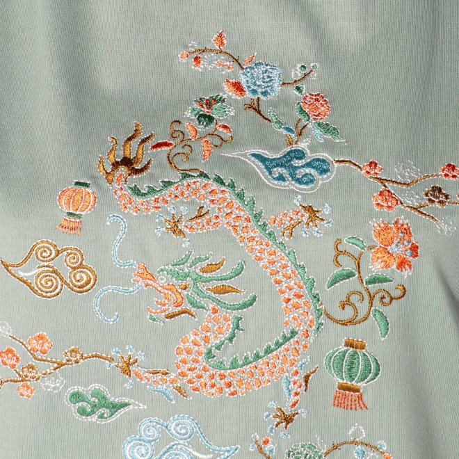 DRAGON EMB T-SHIRT　カットソー 詳細画像 グリーン 6