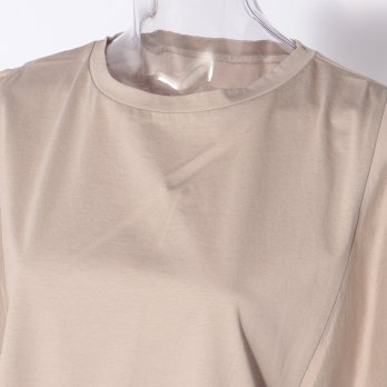 WLC チュール使いフレア袖TOPS　カットソー 詳細画像