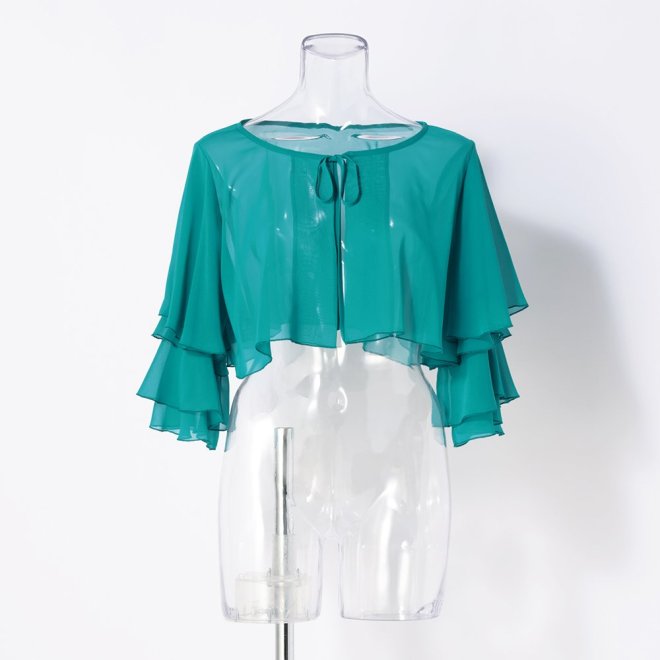 TIERED BLOUSE　ブラウス 詳細画像 ブルー 2