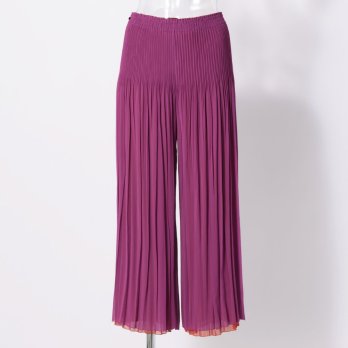 REVERSIBLE CHIFFON PLEATS　パンツ 詳細画像