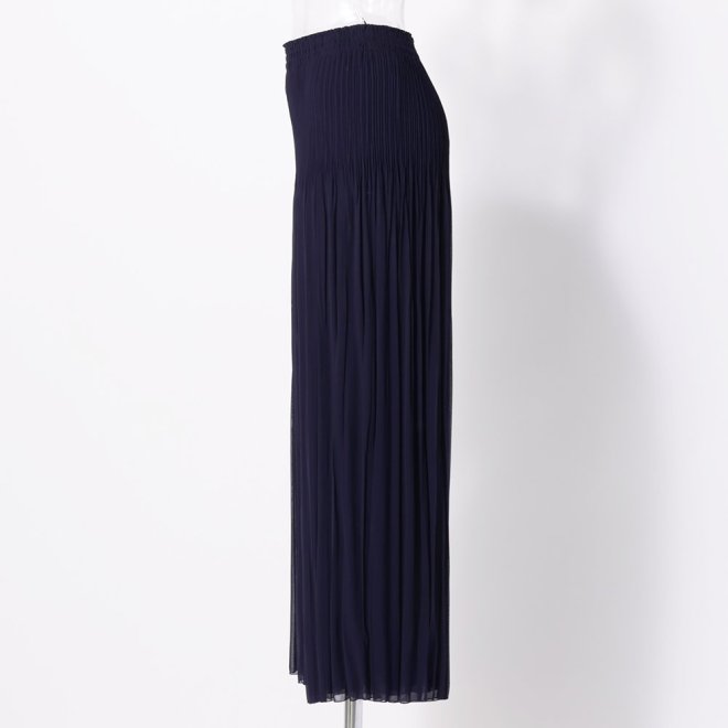REVERSIBLE CHIFFON PLEATS　パンツ 詳細画像 ネイビー 2