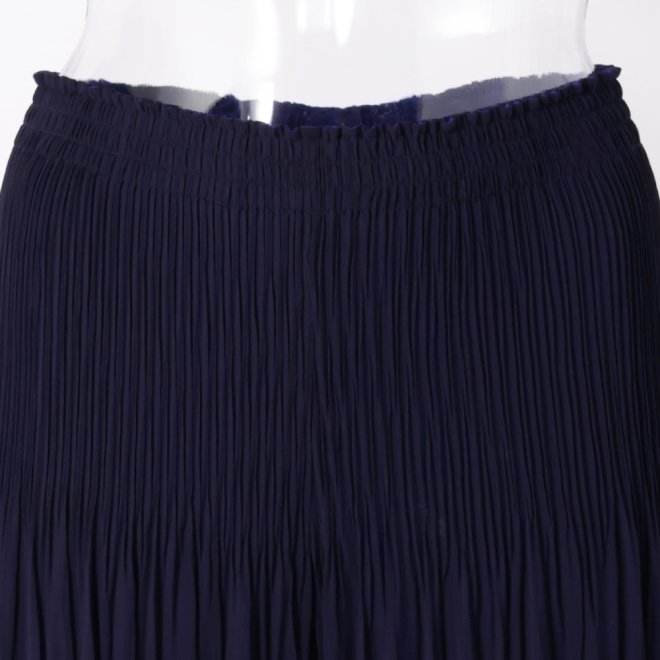REVERSIBLE CHIFFON PLEATS　パンツ 詳細画像 ネイビー 5