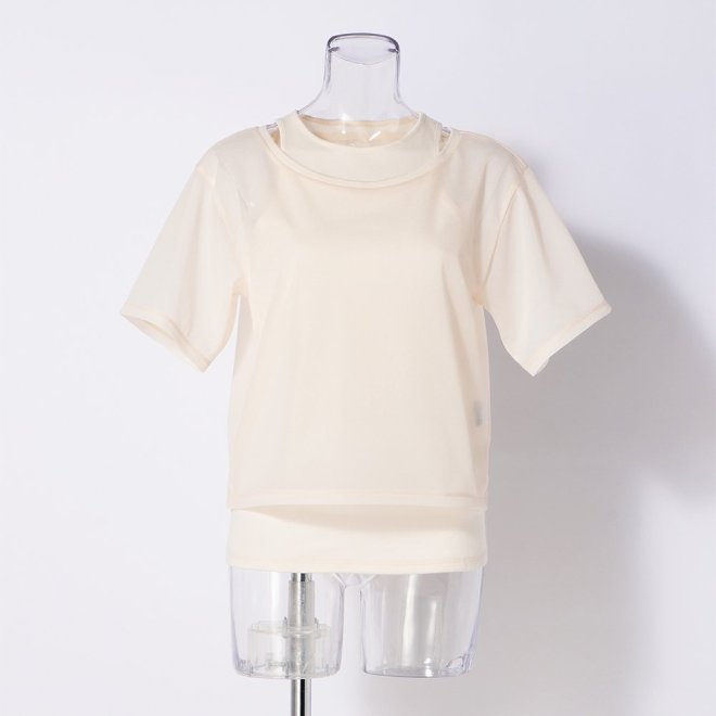 LAYERED TEE TOP　カットソー 詳細画像 ホワイト 1