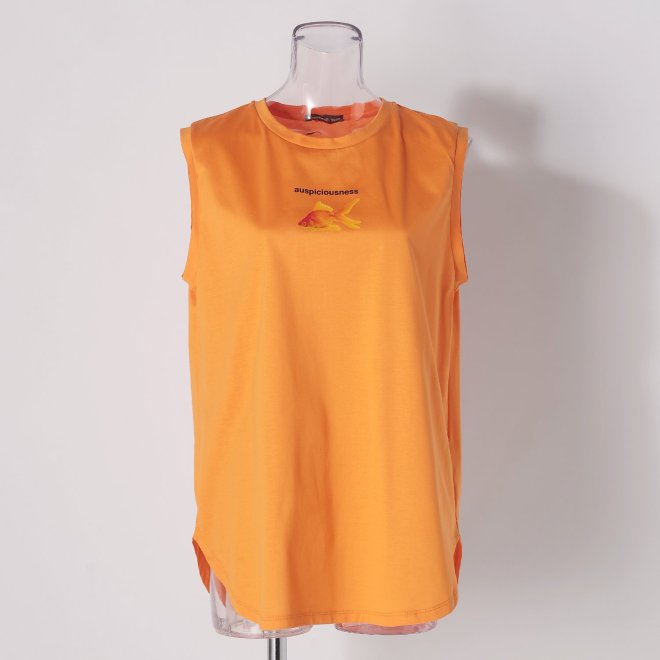 GOLDFISH PRINT TEE　カットソー 詳細画像 イエロー 1