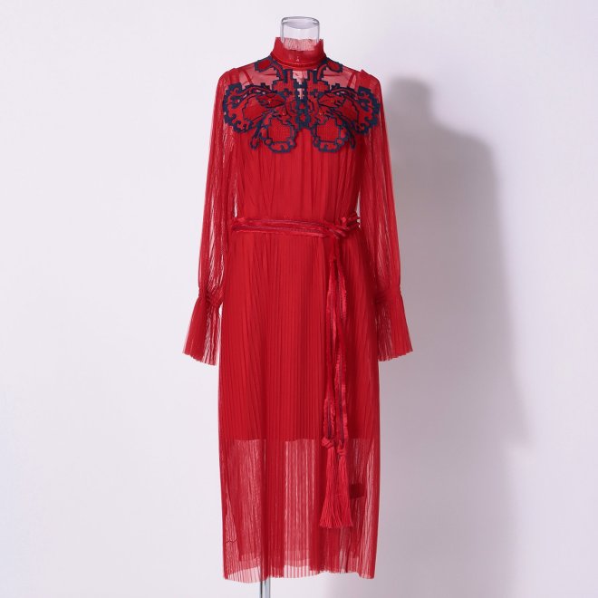 PIXEL BUTTERFLY WITH RIGIT NET　ドレス 詳細画像 レッド 1