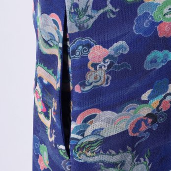 DRAGON BRUSH PRINT ON ST NET　スカート 詳細画像