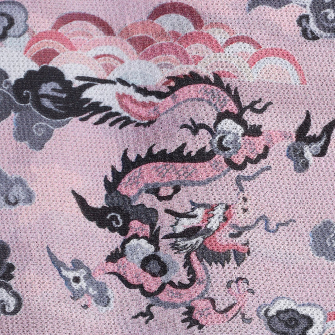 DRAGON BRUSH PRINT ON ST NET　スカート 詳細画像 グレー系マルチ 5