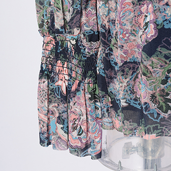 ORIENTAL FLOWER PRINT　ブラウス 詳細画像