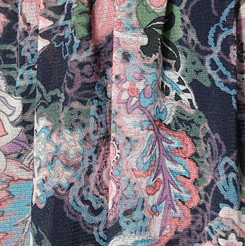 ORIENTAL FLOWER PRINT　ブラウス 詳細画像