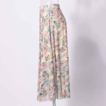 ORIENTAL FLOWER PRINT　スカート 詳細画像