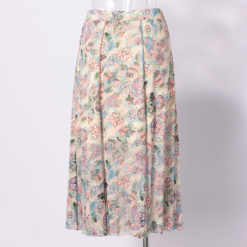 ORIENTAL FLOWER PRINT　スカート 詳細画像