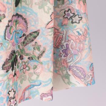 ORIENTAL FLOWER PRINT　スカート 詳細画像