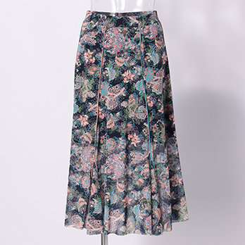 ORIENTAL FLOWER PRINT　スカート