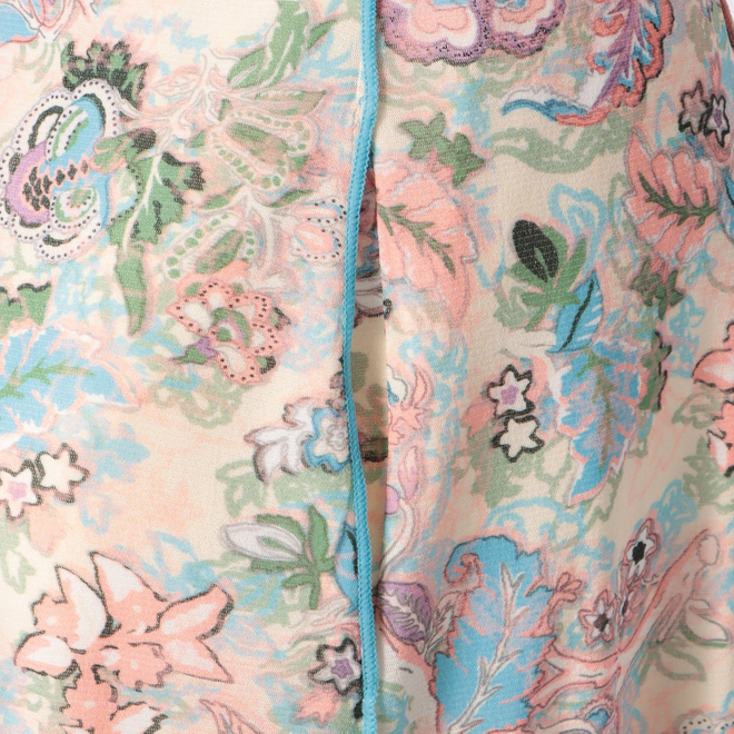 ORIENTAL FLOWER PRINT　スカート 詳細画像 白系マルチ 7
