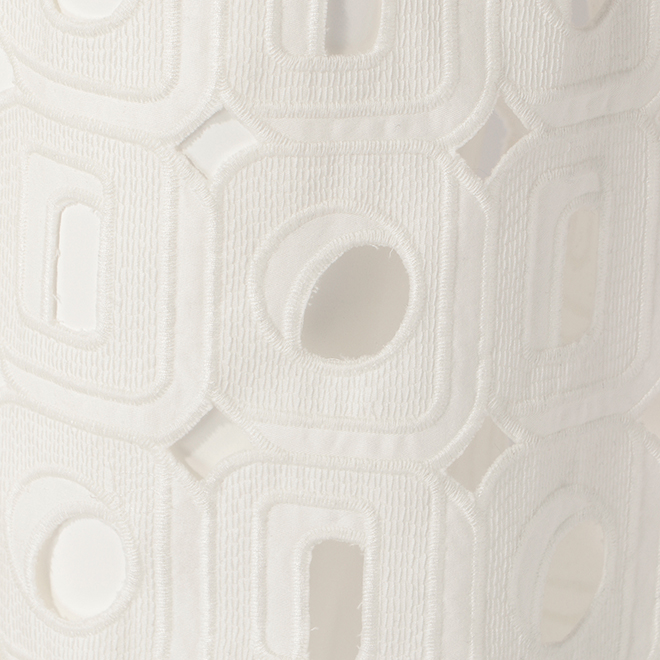 GEOMETRIC EMBROIDERY EYELET　パンツ 詳細画像 ホワイト 2