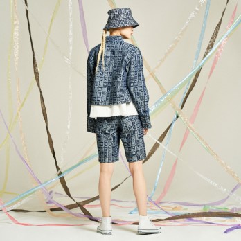 MAHJONG JACQUARD DENIM　パンツ 詳細画像
