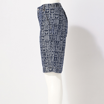 MAHJONG JACQUARD DENIM　パンツ 詳細画像