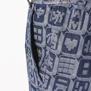 MAHJONG JACQUARD DENIM　パンツ 詳細画像