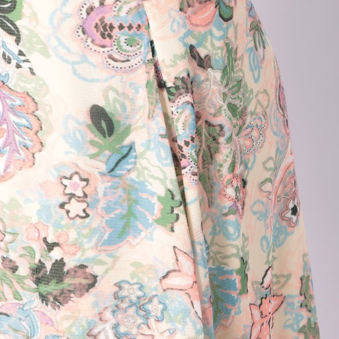 ORIENTAL FLOWER PRINT　ドレス 詳細画像 白系マルチ 4