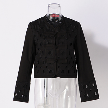 GEOMETRIC EMBROIDERY EYELET　ジャケット