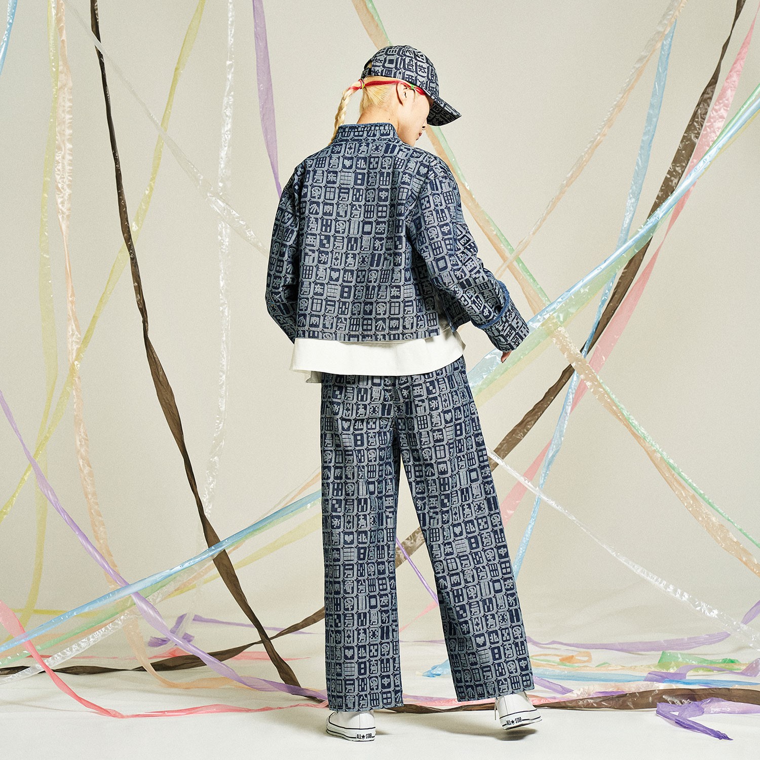 MAHJONG JACQUARD DENIM ジャケット｜VIVIENNE TAM（ヴィヴィアンタム 