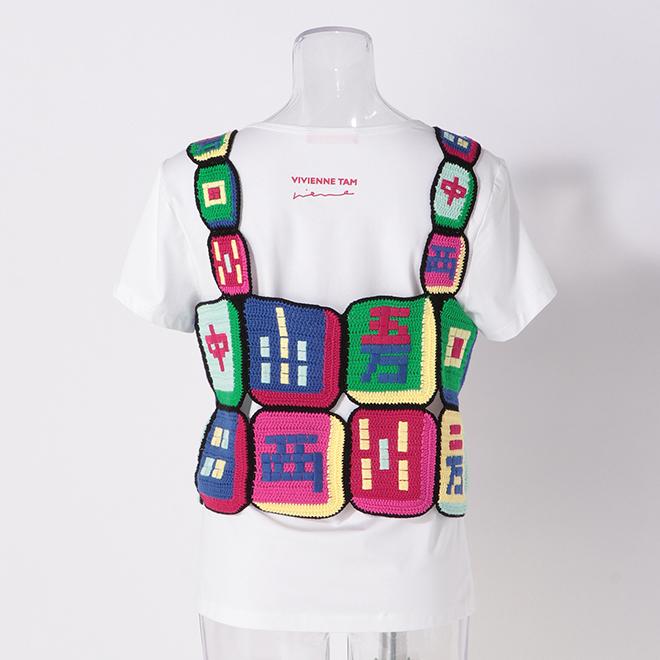 MAHJONG CROCHET　ニット 詳細画像 白系マルチ 6