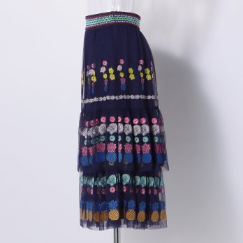 FRUIT ELEMENTS EMBROIDERY　スカート 詳細画像