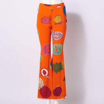 BIG FRUIT PRINT ON STRETCH NETTING　パンツ