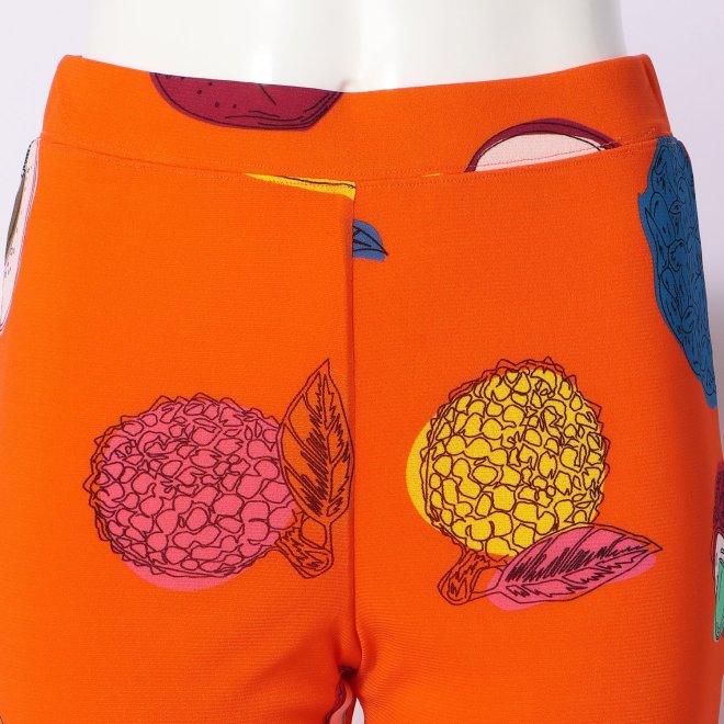 BIG FRUIT PRINT ON STRETCH NETTING　パンツ 詳細画像 イエロー系マルチ 4