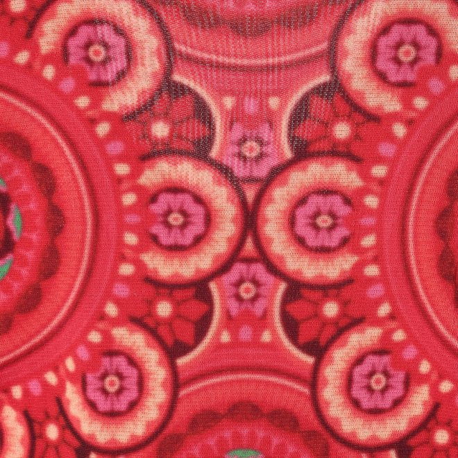 KALEIDOSCOPE PRINT　ドレス 詳細画像 赤系マルチ 2