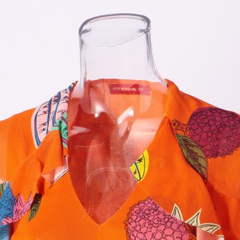 BIG FRUIT PRINT ON STRETCH NETTING　ドレス 詳細画像
