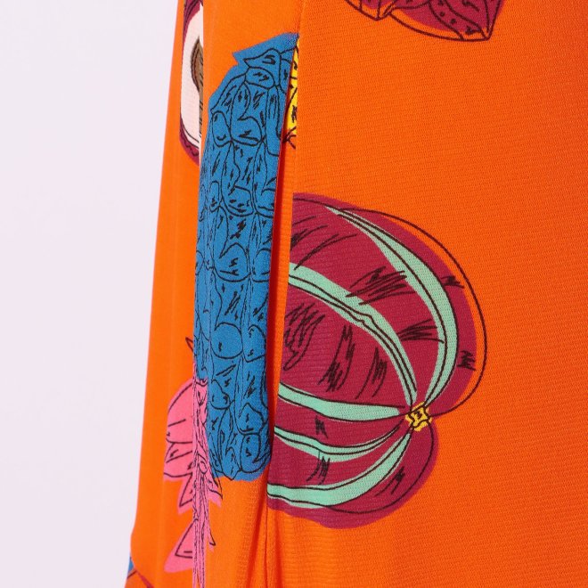 BIG FRUIT PRINT ON STRETCH NETTING　ドレス 詳細画像 イエロー系マルチ 5