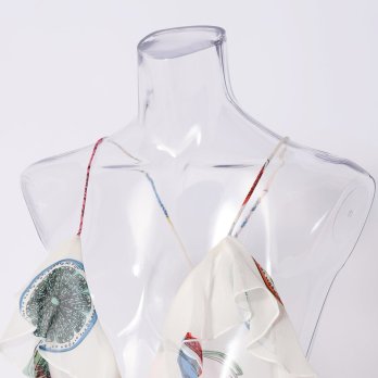 BIG FRUIT PRINT ON SILK　ドレス 詳細画像
