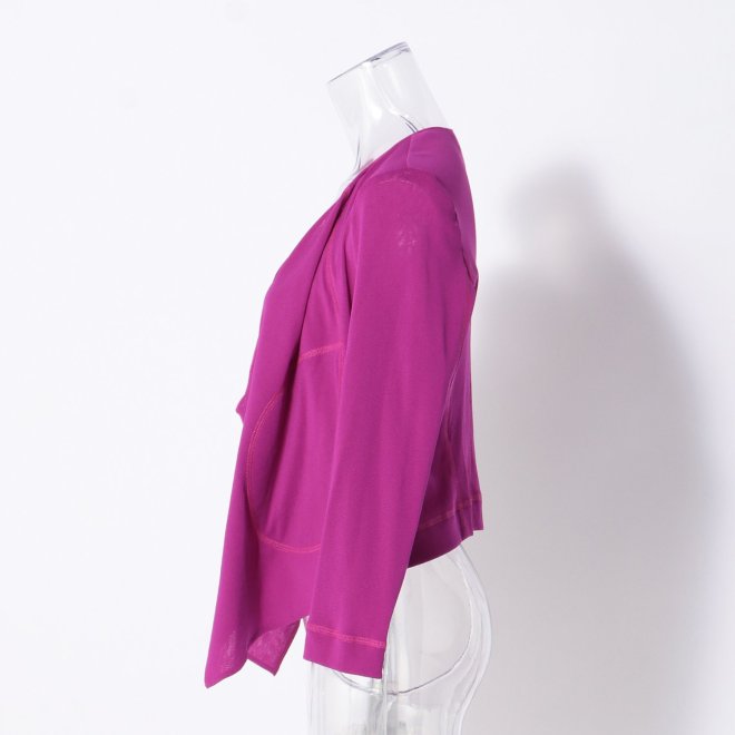 SOLID STRETCH NETTING　ブラウス 詳細画像 パープル 2