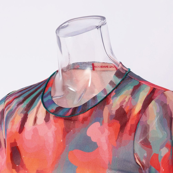 IMAGINED GRADATION PRINT　ブラウス 詳細画像 赤系マルチ 8