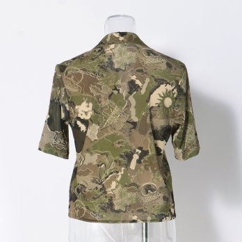 CITY CAMOUFLAGE OLIVER PRINT　ブラウス 詳細画像
