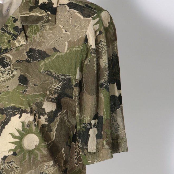CITY CAMOUFLAGE OLIVER PRINT　ブラウス 詳細画像 グリーン 5
