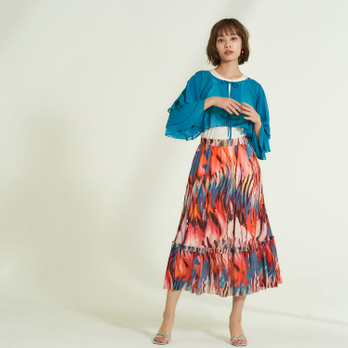 IMAGINED GRADATION PRINT　スカート