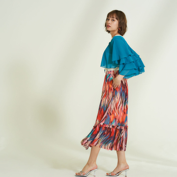 IMAGINED GRADATION PRINT　スカート 詳細画像