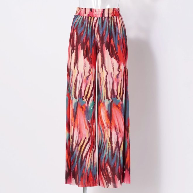 IMAGINED GRADATION PRINT　パンツ 詳細画像 赤系マルチ 1