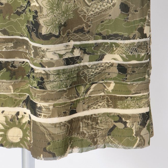 CITY CAMOUFLAGE OLIVER PRINT　ドレス 詳細画像 グリーン 5
