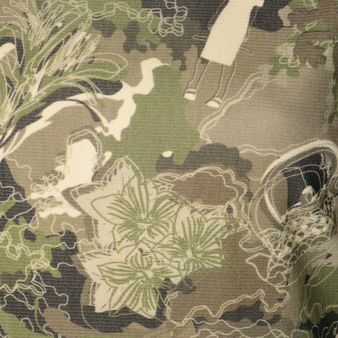 CITY CAMOUFLAGE OLIVER PRINT　ドレス 詳細画像 グリーン 6