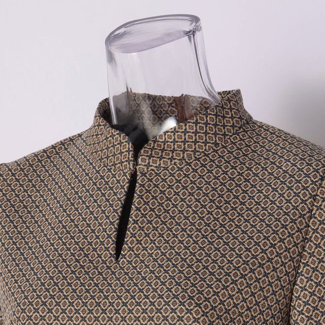 GEOMETRIC JERSERY　ブラウス 詳細画像 ベージュ系マルチ 4
