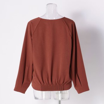 WL エステルスパンバックギャザーブラウス 詳細画像