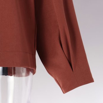 WL エステルスパンバックギャザーブラウス 詳細画像